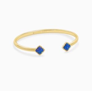 Kendra Scott Mallory Gold Cuff Bracelet In Indigo Kyocera Opal
[[RRP: $88]] NEW